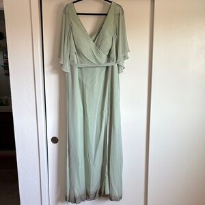 Azazie Light Green Bridesmaid Dress, Cierra in Dusty Sage